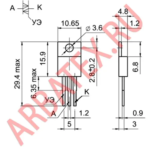 Т106-10-6 тиристор фото 3 Т106-10-6 тиристор фото 3