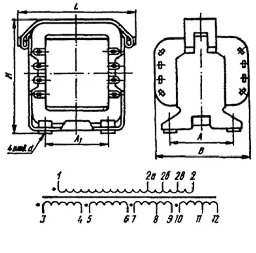 ТН54-220-400В трансформатор фото 3