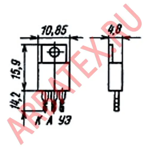 КУ202Г1 тиристор фото 3