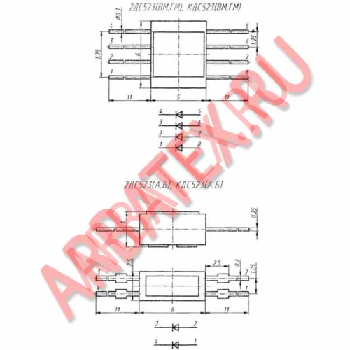 2ДС523В-1 диодная сборка фото 3 2ДС523В-1 диодная сборка фото 3