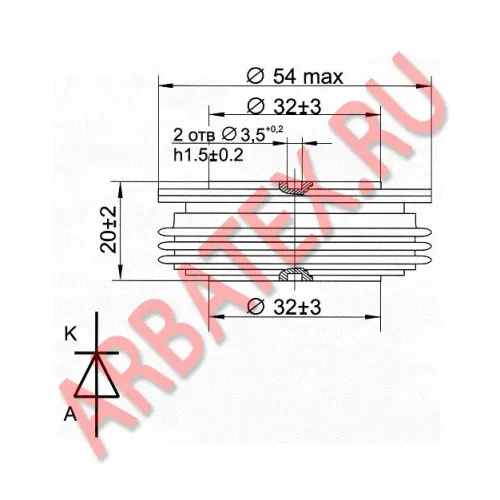ДЛ133-500-13 диод фото 3