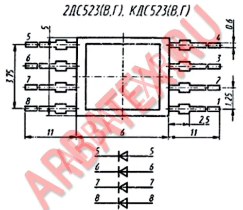 КДС523В диодная сборка фото 3 КДС523В диодная сборка фото 3