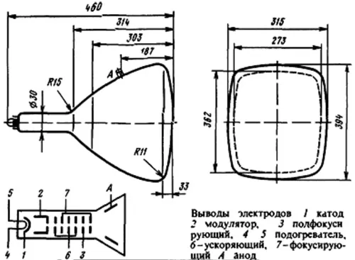 43ЛМ3И трубка электронно-лучевая фото 2 43ЛМ3И трубка электронно-лучевая фото 2