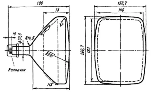 23ЛК9Б электронно-лучевая трубка фото 3
